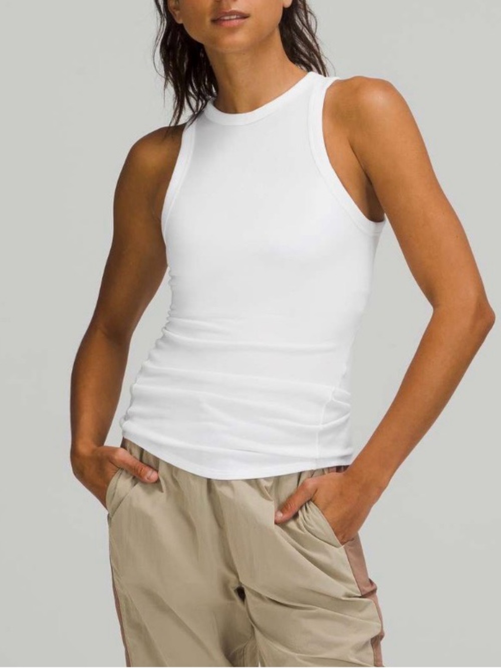 Lululemon Hold Tight Crewneck Ribbed Tank Top Sea Green Size 2